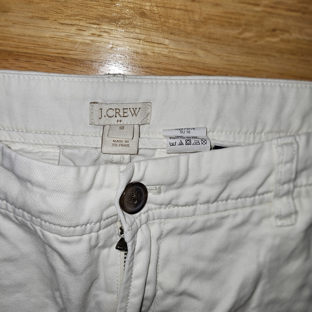 J.Crew Women White Casual Pants - Picture 6 of 8